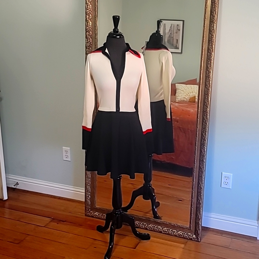 Alice & Olivia Mixed media Trevor dress XS